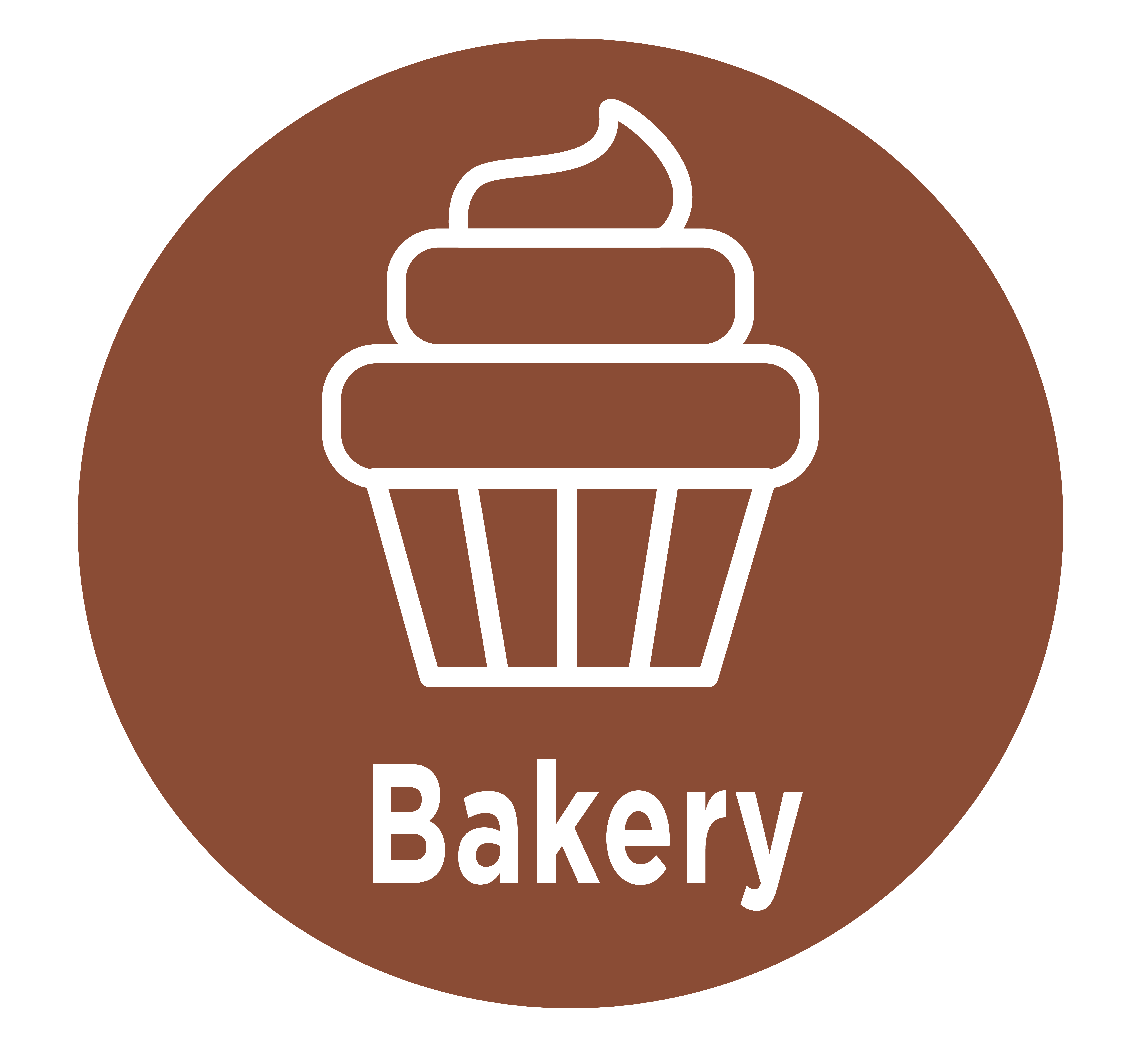 A cake icon representing a bakery